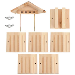 Bee Hotel Fir Solid Wood 22x20x20 cm