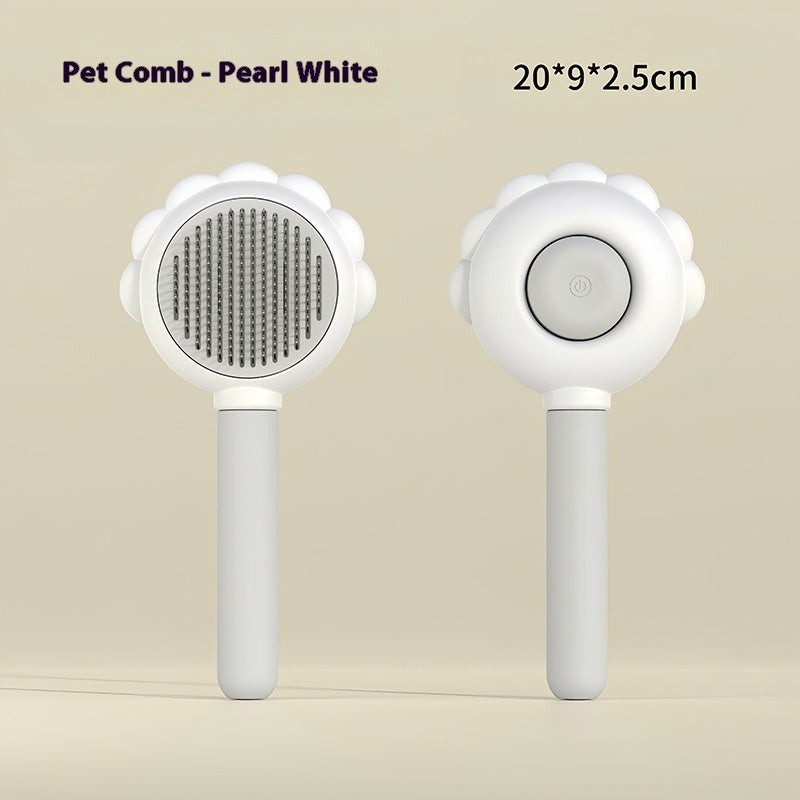 Spazzola per cani autopulente 2 in 1 con spray, pettini per la rimozione dei peli per animali domestici, spazzola per peli fluttuanti, prodotti per la toelettatura degli animali domestici