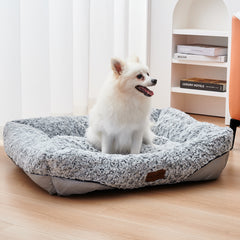 Letti per cani in velluto Swirl Rose con cuscino rimovibile per cani di taglia piccola e media, letti divano per cani calmanti anti-ansia lavabili in lavatrice, letti per gatti
