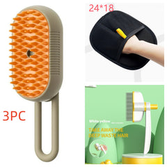 Spazzola a vapore per gatti Spazzola a vapore per cani 3 in 1 Spazzole elettriche spray per peli di gatti per massaggio Pettine per toelettatura animali Pettini per la rimozione dei peli Prodotti per animali domestici