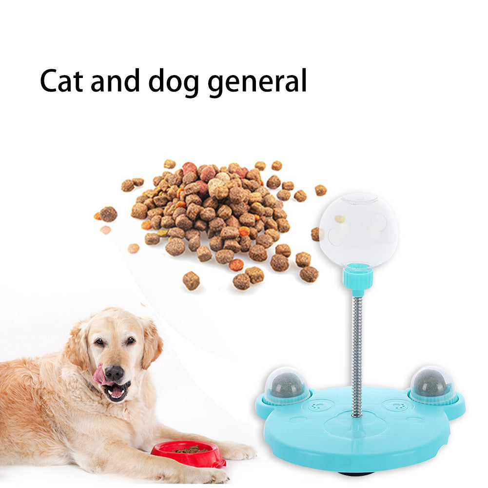 Giocattolo per gatti con erogatore di cibo, palla per animali domestici che distribuisce cibo, giocattolo interattivo oscillante e divertente, distributore di cibo per l'allenamento e il gioco, ciotola rompicapo