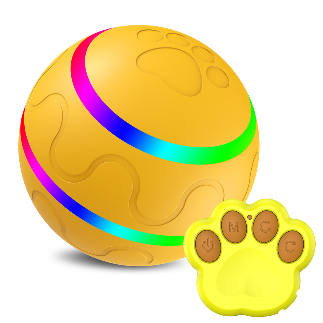 Pet New Cat Wicked Ball Toy, Palla Intelligente USB, Giocattolo Gatto con Sfera Rotante Automatica