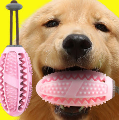 Giocattoli per cani, ventosa in silicone, giocattolo interattivo a palla per cani, da masticare e mordere, pulizia dei denti, spazzolino da denti, articoli per animali domestici