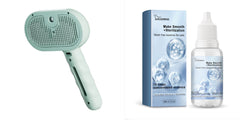 Pettine spray per animali domestici Rimuovi peli di animali domestici Spazzola per la pulizia Strumenti per la toelettatura di cani e gatti Pettine umidificatore con nebulizzatore d'acqua Forniture per animali domestici