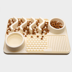 Tappetino per cani in silicone da leccare, tappetino da leccare per animali domestici in silicone, tappetino olfattivo in silicone, ciotola per alimenti multifunzionale per animali domestici