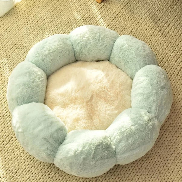 Cuccia per gatti rotonda spessa in velluto per autunno inverno
