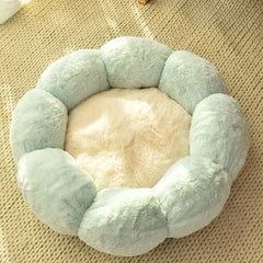 Cuccia per gatti rotonda spessa in velluto per autunno inverno