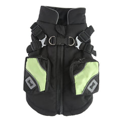 Vestito per cani in cotone invernale con cerniera, forniture per animali domestici