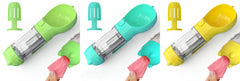 Borraccia Portatile 3 in 1 per Cani con Ciotola per Acqua, Dispenser di Sacchetti Igenici per Rifiuti e Borraccia per Animali Domestici, per Viaggi all'Aperto
