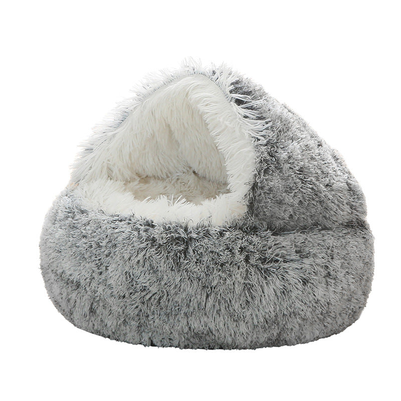 Cuccia per Gatti Semichiusa Quattro Stagioni Universale Guscio a Conchiglia Nido per Cuccioli Piccoli Forniture Invernali per Animali Domestici