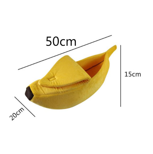 Cuccia per cani Pet House a forma di banana, tenera cuccia per animali domestici, nido, divanetto caldo per cani, letto per dormire