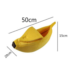 Cuccia per cani Pet House a forma di banana, tenera cuccia per animali domestici, nido, divanetto caldo per cani, letto per dormire