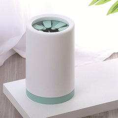 Tazza portatile per pulizia zampe di animali domestici con pettine in silicone morbido