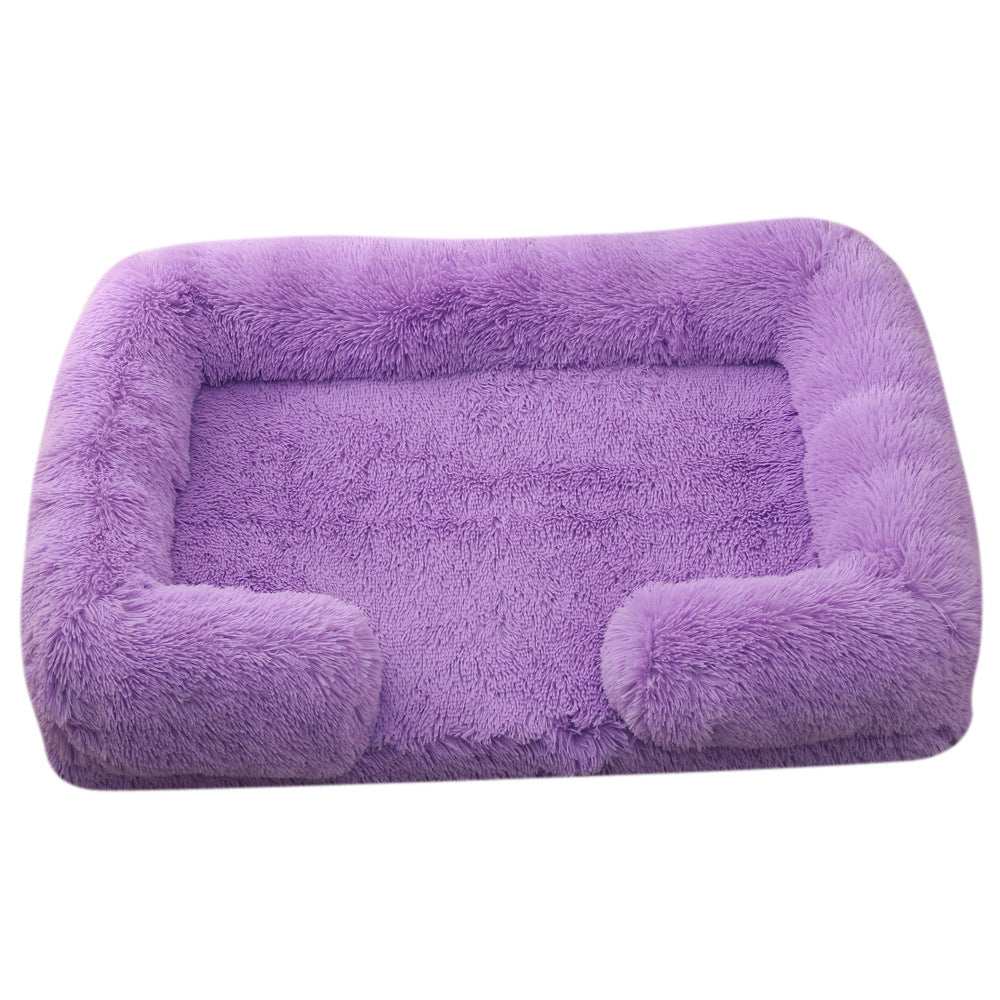 Cuccia Rotonda in Peluche per Cani Invernale