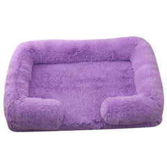 Cuccia Rotonda in Peluche per Cani Invernale