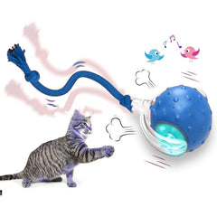 Pallina Interattiva per Gatti, Giocattolo con Azionamento Superiore, Pallina Rotolante per Gatti