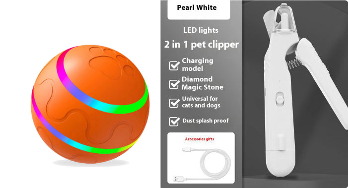 2 in 1 Tagliaunghie per animali domestici con luce LED forbici speciali per linea di sangue per cani e gatti multifunzione tagliaunghie per zampe di animali forniture per animali domestici