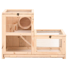 Hamster Cage 81x40x60 cm Solid Fir Wood