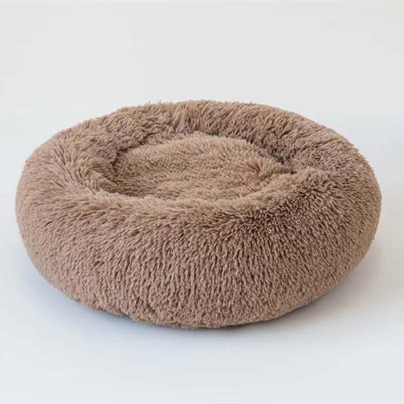 Cuccia rotonda lavabile in peluche