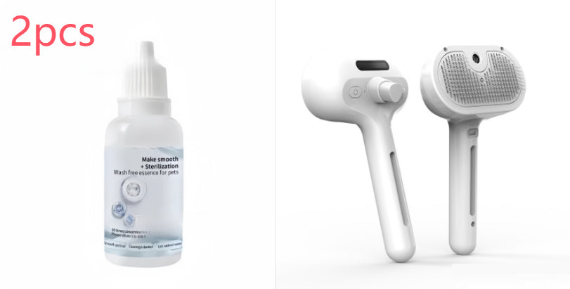 Pettine spray per animali domestici Rimuovi peli di animali domestici Spazzola per la pulizia Strumenti per la toelettatura di cani e gatti Pettine umidificatore con nebulizzatore d'acqua Forniture per animali domestici