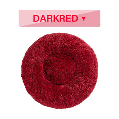 Cuccia per cani Fluffy Donut – Letto per animali domestici caldo, morbido, in peluche lungo – Cuccia per cani e gatti – Tappetino per divano lavabile – Cuccia calmante per cani di taglia piccola e grande