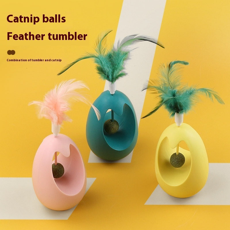 Pallina Catnip Tumbler Giocattolo per Gatti con Menta Gatta per Masticare