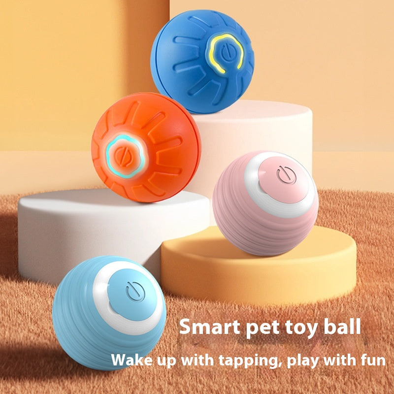 Pallina Giocattolo Intelligente per Cani, Giocattolo Interattivo Elettronico per Animali Domestici, Pallina Rimbalzante Automatica con Ricarica USB per Cuccioli, Regalo di Compleanno, Prodotto per Gatti