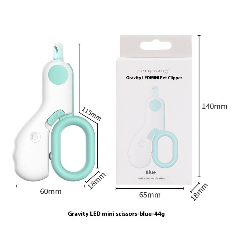 Forbici Tagliaunghie per Gatti a LED Ergonomiche per Animali Domestici