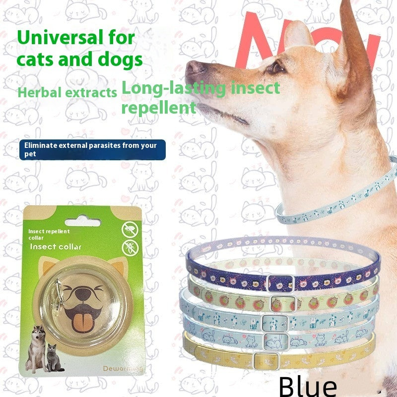 Collare antiparassitario per animali domestici, repellente per insetti per cani, collare per gatti