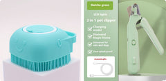 2 in 1 Tagliaunghie per animali domestici con luce LED forbici speciali per linea di sangue per cani e gatti multifunzione tagliaunghie per zampe di animali forniture per animali domestici