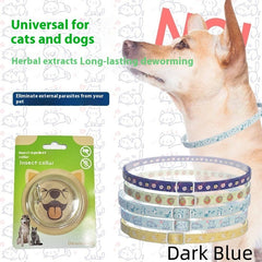 Collare antiparassitario per animali domestici, repellente per insetti per cani, collare per gatti