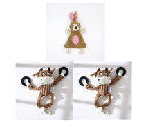 Gioco per Animali Domestici a Forma di Asino Giocattolo da Masticare in Corduroy per Cani Cuccioli con Squeak Morbido Osso di Peluche Gioco Molare per Cani Gioco per Addestramento Cani