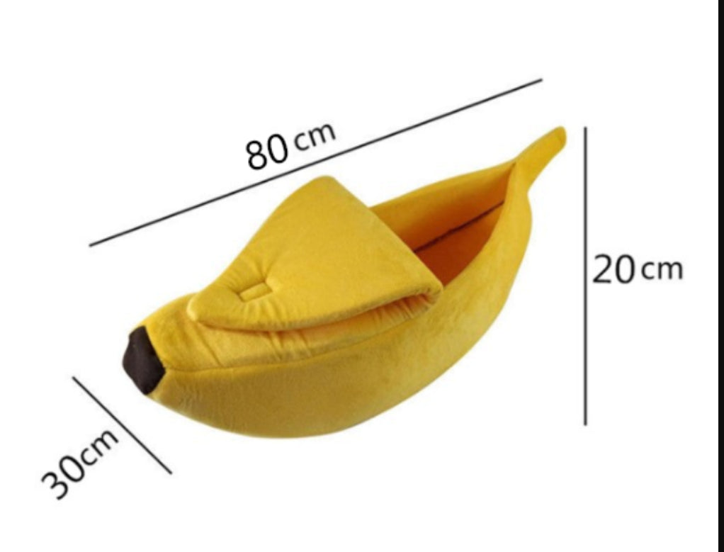 Cuccia per cani Pet House a forma di banana, tenera cuccia per animali domestici, nido, divanetto caldo per cani, letto per dormire