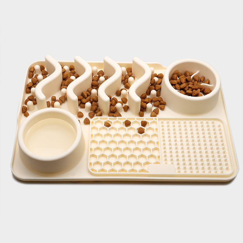 Tappetino per cani in silicone da leccare, tappetino da leccare per animali domestici in silicone, tappetino olfattivo in silicone, ciotola per alimenti multifunzionale per animali domestici