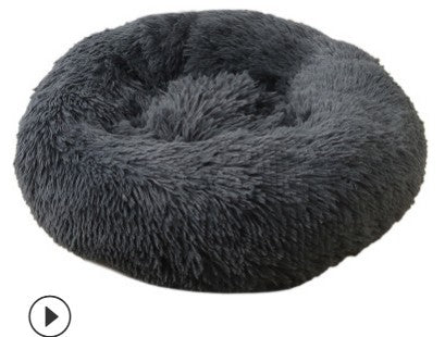Lettiera Rotonda Peluche per Cani e Gatti