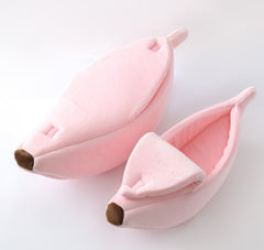 Cuccia per cani Pet House a forma di banana, tenera cuccia per animali domestici, nido, divanetto caldo per cani, letto per dormire