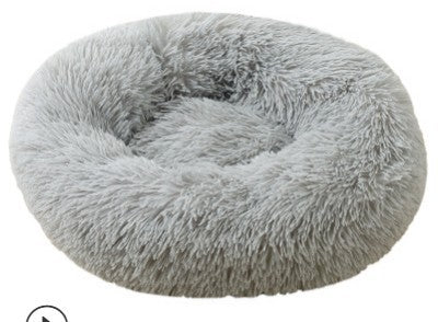 Lettiera Rotonda Peluche per Cani e Gatti