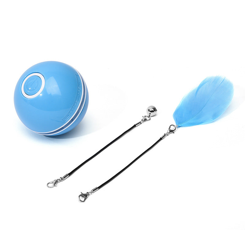 Palla Giocattolo Elettronica Rotolante per Gatti con Laser LED