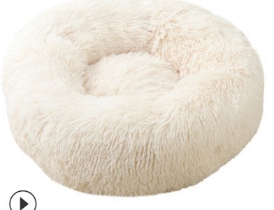 Lettiera Rotonda Peluche per Cani e Gatti