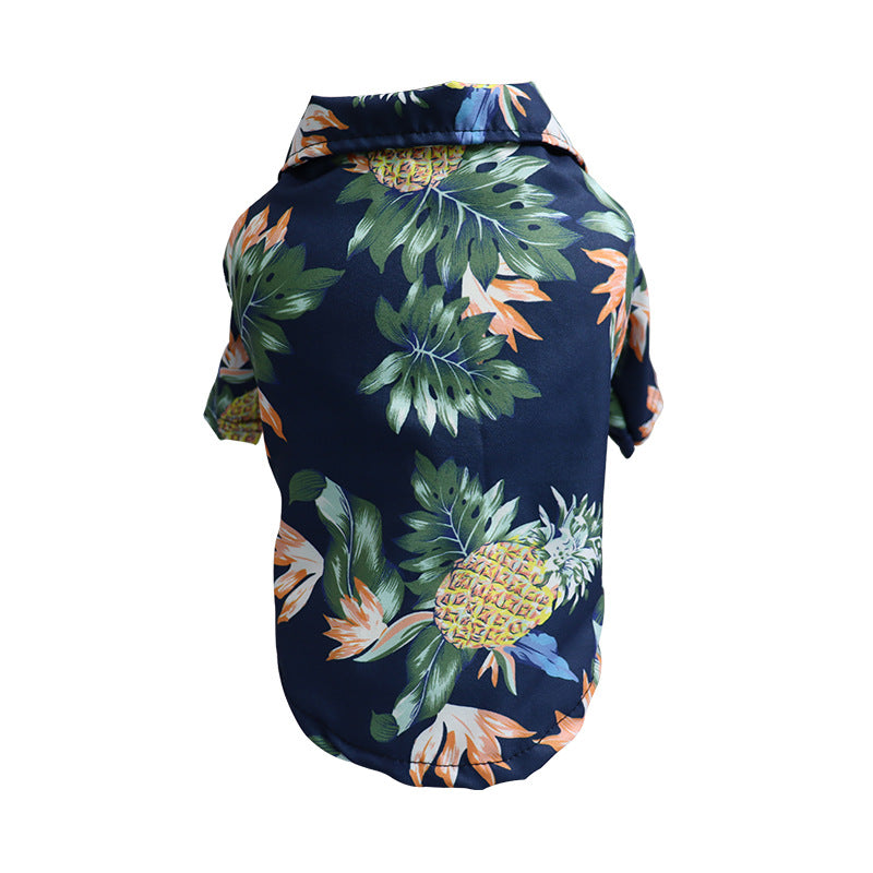 Camicia sottile per cani primavera ed estate, vestiti per corgi e gatti blu