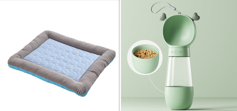 Tappetino Refrigerante per Animali Domestici, Letto per Cani Gatti Cuccioli Gattini, Tappetino Rinfrescante in Seta Ghiacciata Morbido per il Sonno Estivo Blu Traspirante