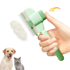 Pettine Professionale Per Cani E Gatti Con Pulsante Di Rilascio, Pettini Antipulci Per Gatti E Cani - Strumento Per La Toelettatura Facile Da Usare E Durevole, Prodotti Per Animali Domestici