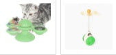 Gatto Girevole Mulino a Vento Giocattoli Multifunzione Dispositivo per Grattarsi Prurito Giocattolo per Pulizia Denti