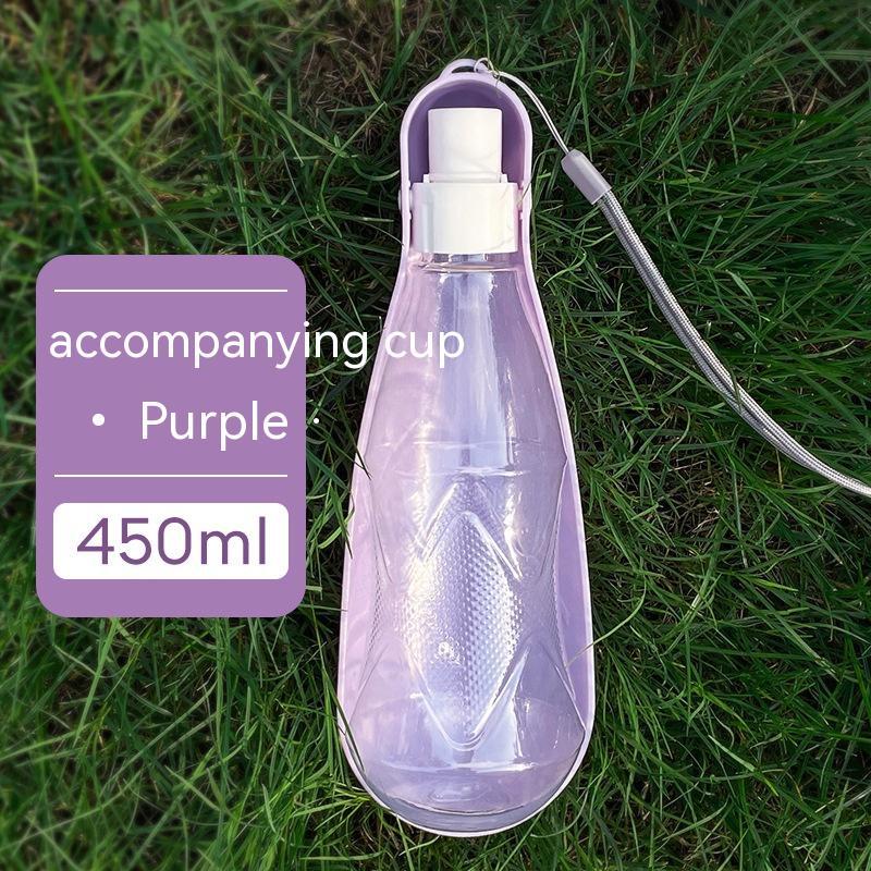 Borraccia per cani da viaggio pieghevole, borraccia portatile per animali domestici, 550 ml, per cani di taglia media e grande