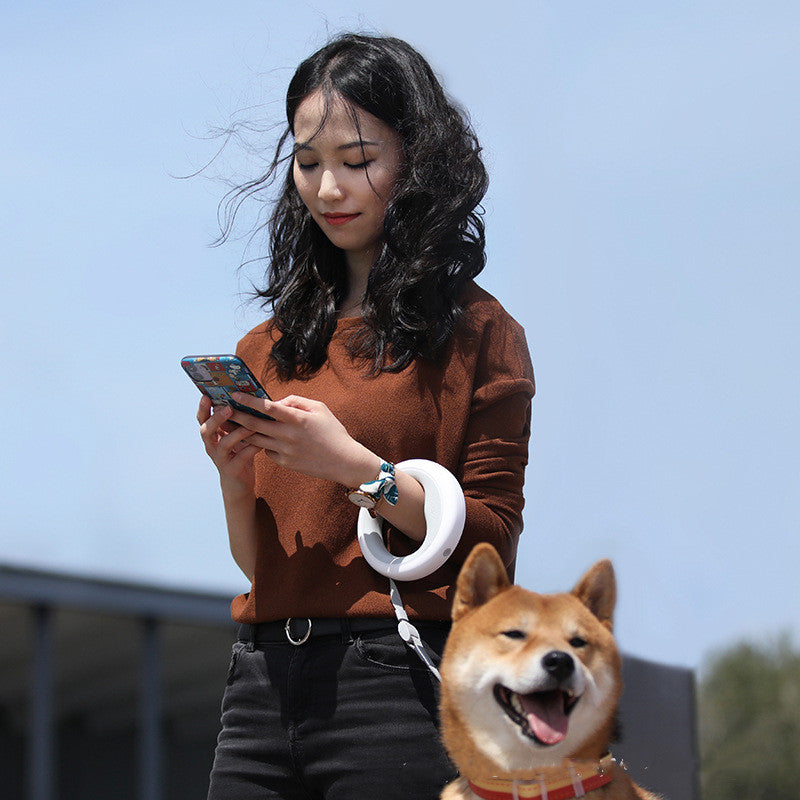 Corda di trazione retrattile per animali domestici, guinzaglio per passeggiate per cani, catena per cani, modello aggiornato