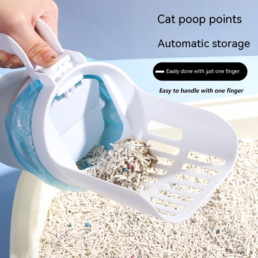 Paletta per lettiera per gatti Widen Upgrade con sacchetti di ricambio, pala per lettiera per gatti grande, sistema di pattumiera autopulente per lettiera per gatti, forniture per animali domestici, prodotti per animali domestici