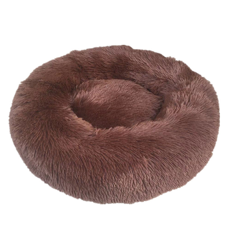 Cuccia rotonda lavabile in peluche