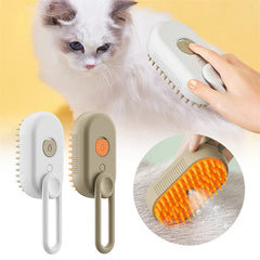 Spazzola a vapore per gatti Spazzola a vapore per cani 3 in 1 Spazzole elettriche spray per peli di gatti per massaggio Pettine per toelettatura animali Pettini per la rimozione dei peli Prodotti per animali domestici