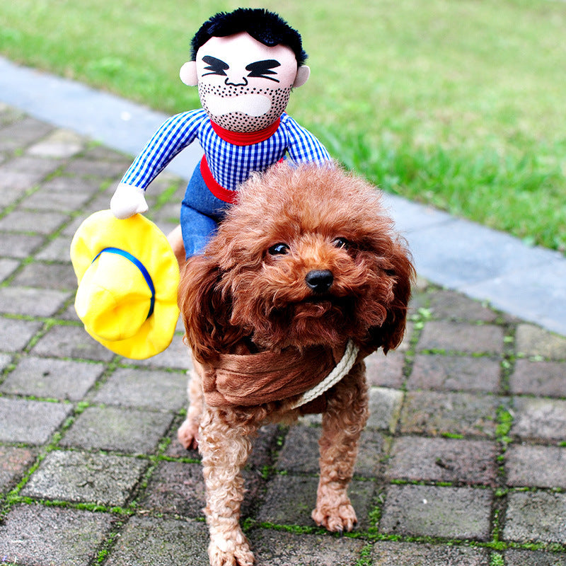 Costume di Halloween per animali domestici, abiti divertenti per cani, costume da cosplay regolabile per cani, costume spaventoso per feste e raduni
