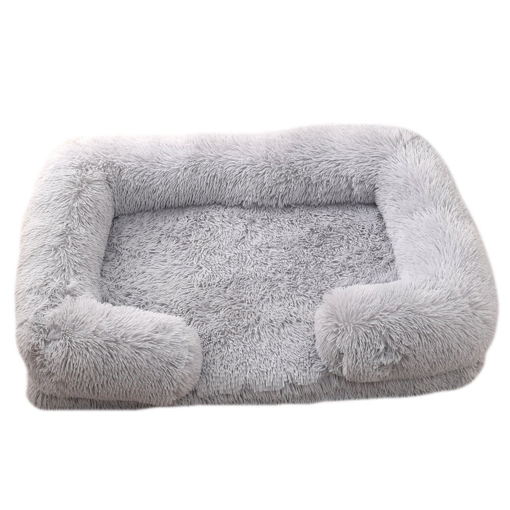 Cuccia Rotonda in Peluche per Cani Invernale